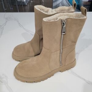 Blondo Tan Suede Women's Boots Waterproof